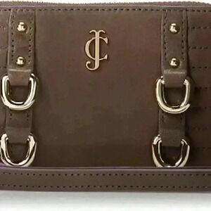 Juicy Couture Dylan Leather Tech Wristlet, BROWN OR BLACK. (SAVE $70.00)